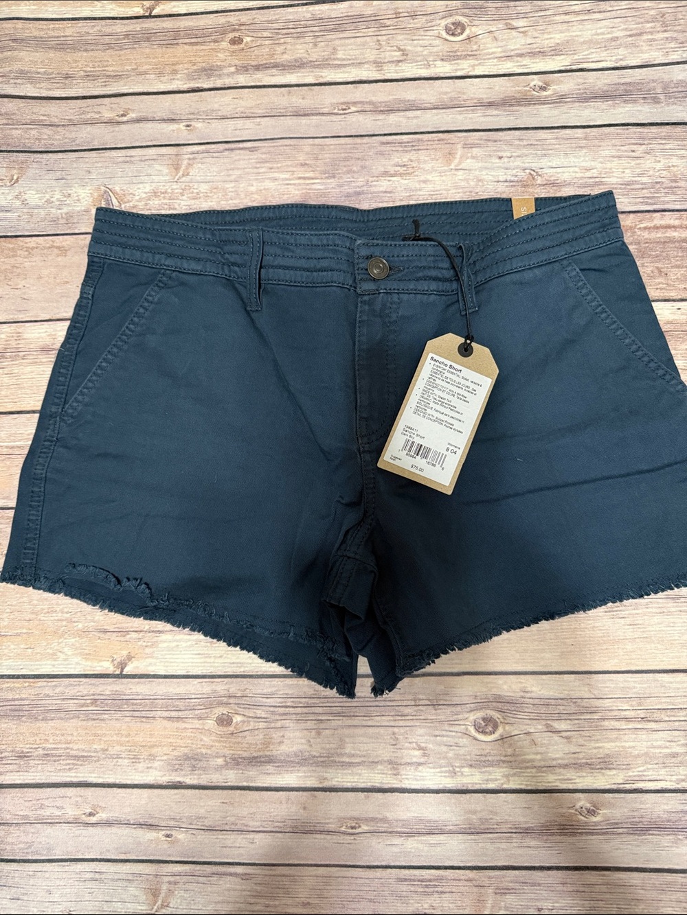 NWT Prana Sancho Shorts - blue - size 8 inseam 3”